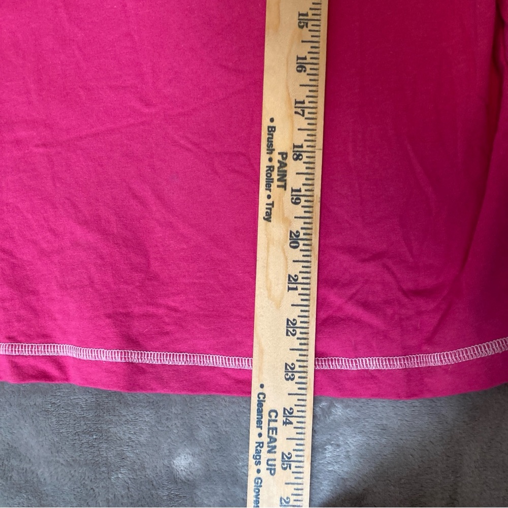 Quacker Factory Pink Cotton Short Sleeve Tee with Beaded Parrot - Picture 11 of 16